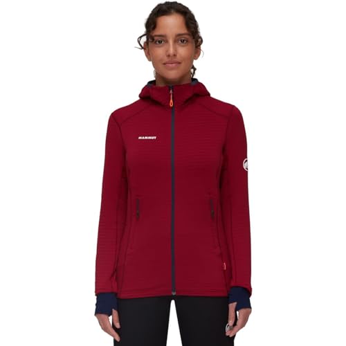 Mammut Damen Taiss Light ML Hoodie Jacke, blood red-marine, L von Mammut