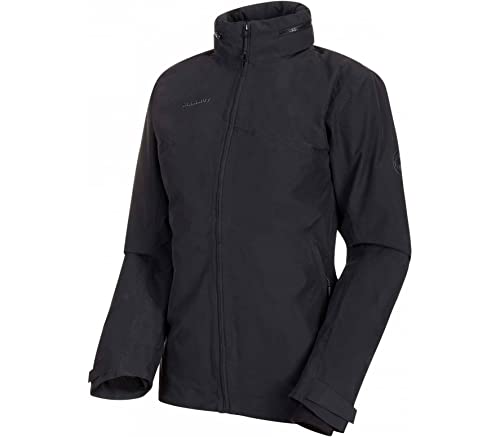 Mammut Damen Trovat 3 in 1 Hardshelljacke mit Kapuze, Schwarz-Schwarz, M von Mammut