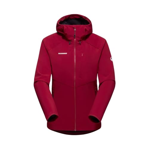 Mammut Damen Ultimate Comfort SO Hoodie Jacke, blood red, XL von Mammut