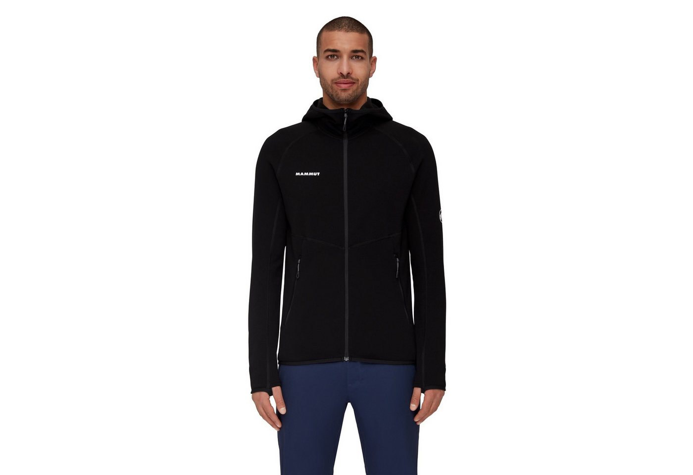 Mammut Fleecejacke Aconcagua ML (Midlayer) mit Kapuze schwarz Herren von Mammut