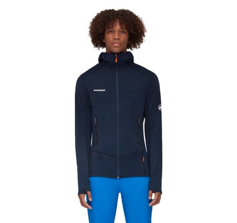 Mammut Fleecejacke Taiss Light ML Hooded (Midlayer, 4-Wege Stretch) marineblau Herren von Mammut