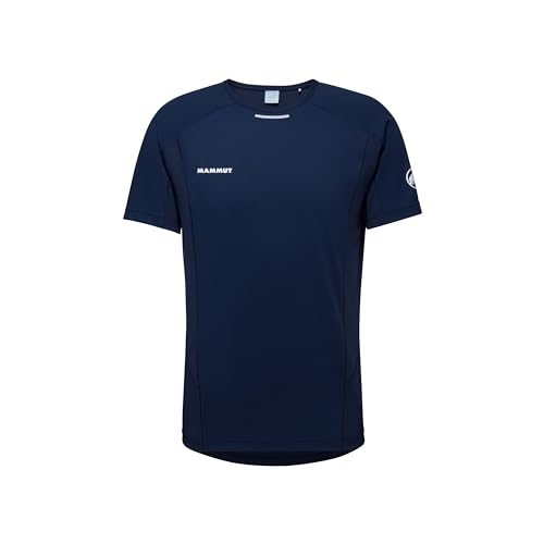 Mammut Herren T-Shirt, M, Dunkelblau, Sportshirt Kurzarm, Trainingsshirt von Mammut