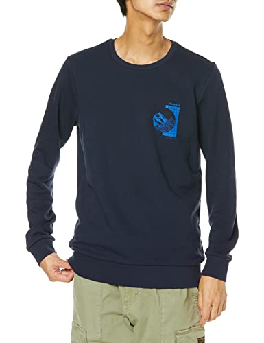 Mammut Herren Core Ml Crew Neck Circle Sweatshirt, Hauptmaterial: 66% Baumwolle (Bio-Baumwolle), 34% Polyester, Marineblau, L von Mammut