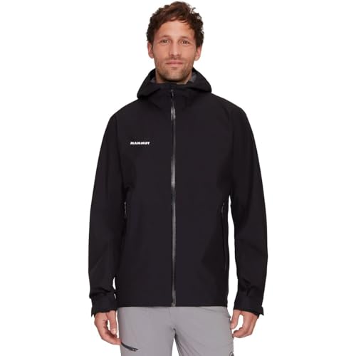 Mammut Men's Alto Light Hs Hooded Men Hardshell Jacket, Schwarz, M von Mammut