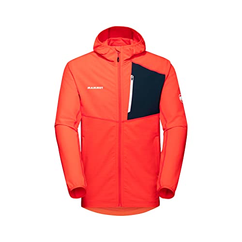 Mammut Herren Madris Light ML Hoodie Jacke, hot red, L von Mammut