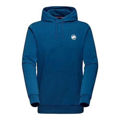 Mammut Herren Pullover Sweatshirt Midlayer Kapuzenpullover ML Hoody Original, Farbe:Blau, Artikel:-50550 deep Ice, Größe:L von Mammut