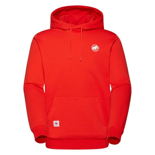 Mammut Herren Pullover Sweatshirt Midlayer Kapuzenpullover ML Hoody Original, Farbe:Rot, Artikel:-3778 mammut red, Größe:2XL von Mammut