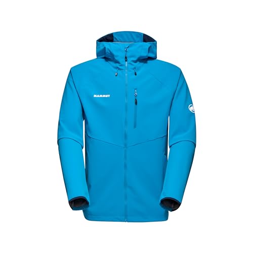 Mammut Herren Softshelljacke, aus der Serie Ultimate Comfort, M, Blau, Kapuzenjacke, Funktionsjacke von Mammut