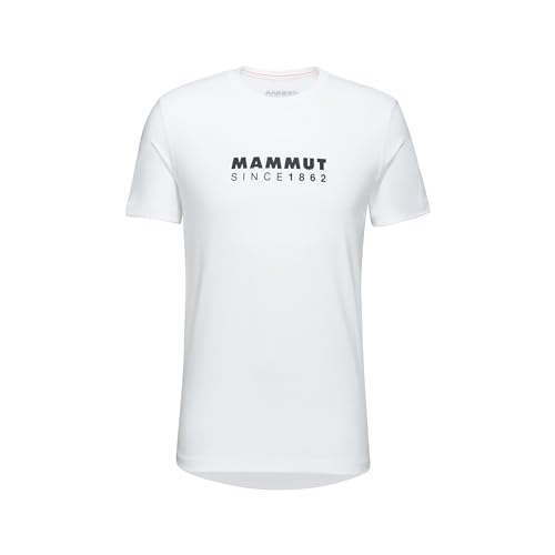 Mammut Herren T-Shirt, S, Weiß, Sportshirt Kurzarm, Trainingsshirt, aus 50 Prozent Baumwolle von Mammut