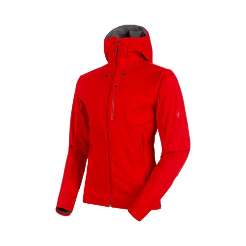 Mammut Herren Ultimate V So Kapuzenjacke Softshelljacken, Rot meliert, Small von Mammut