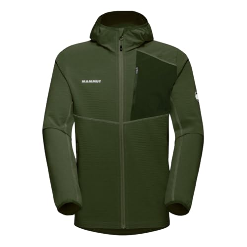 Mammut Herren Wanderjacke Outdoorjacke Madris Light ML Hooded Jacket, Farbe:Khaki, Artikel:1014-03842-40285 Marsh, Größe:M von Mammut