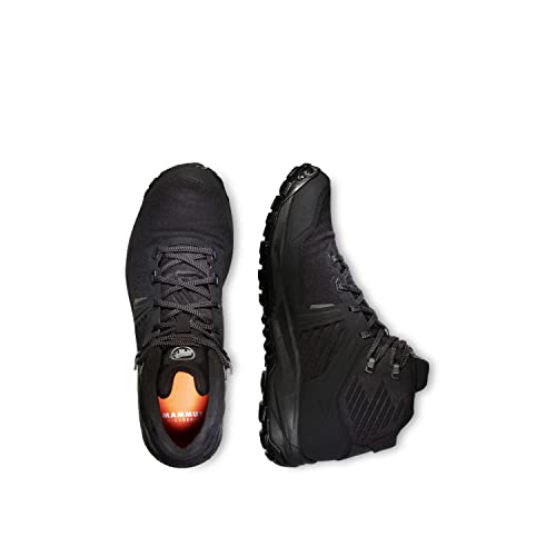 Mammut Ultimate III Mid GTX Men | Trekkingschuhe für Herren, Outdoor Wanderschuhe, Trekking- & Hikingschuhe, wasserdichte Bergschuhe, Gore-Tex Schuhe, Sportschuhe | Black, 44 2/3 EU von Mammut