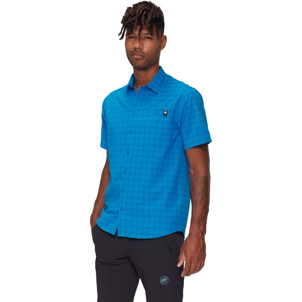 Mammut Lenni Herren Kurzarmhemd glacier blue marine M von Mammut