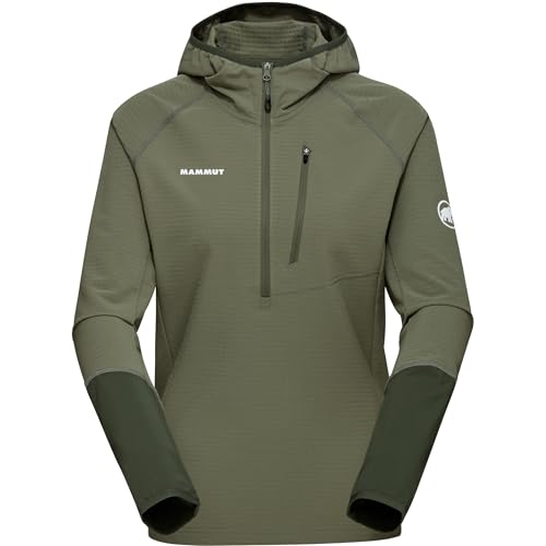 Mammut Madris Light ML Damen-Kapuzenpullover mit halbem Reißverschluss, Marsh-Dark Marsh, L von Mammut