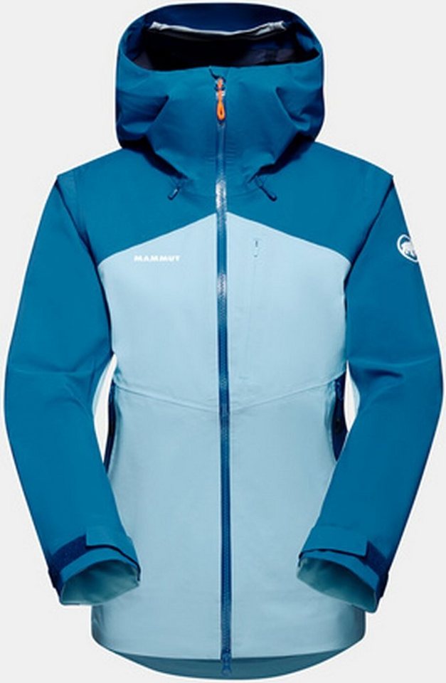 Mammut Regenjacke Alto Guide HS Hooded Jacket Damen Regenjacke dunkelblau / Ice-blau von Mammut