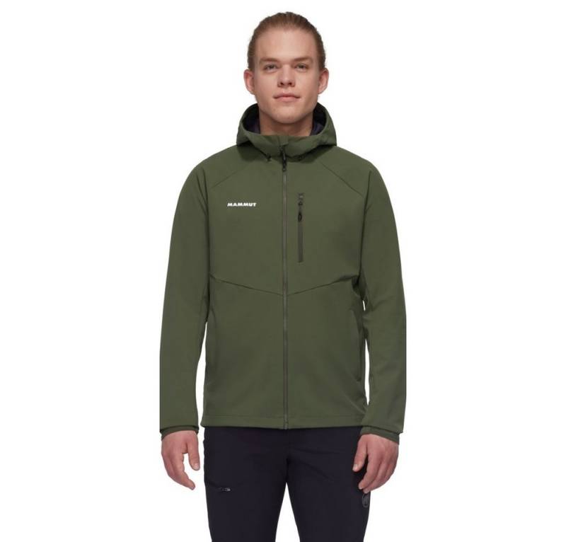 Mammut Softshelljacke Ultimate Comfort SO Hooded (winddicht) dunkelgrün Herren von Mammut