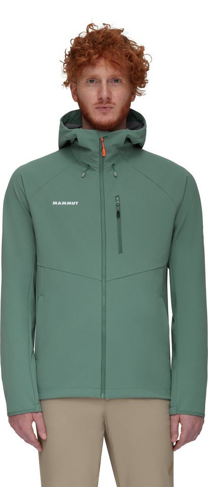 Mammut Softshelljacke Ultimate Comfort SO Hooded (winddicht) jadegrün Herren von Mammut