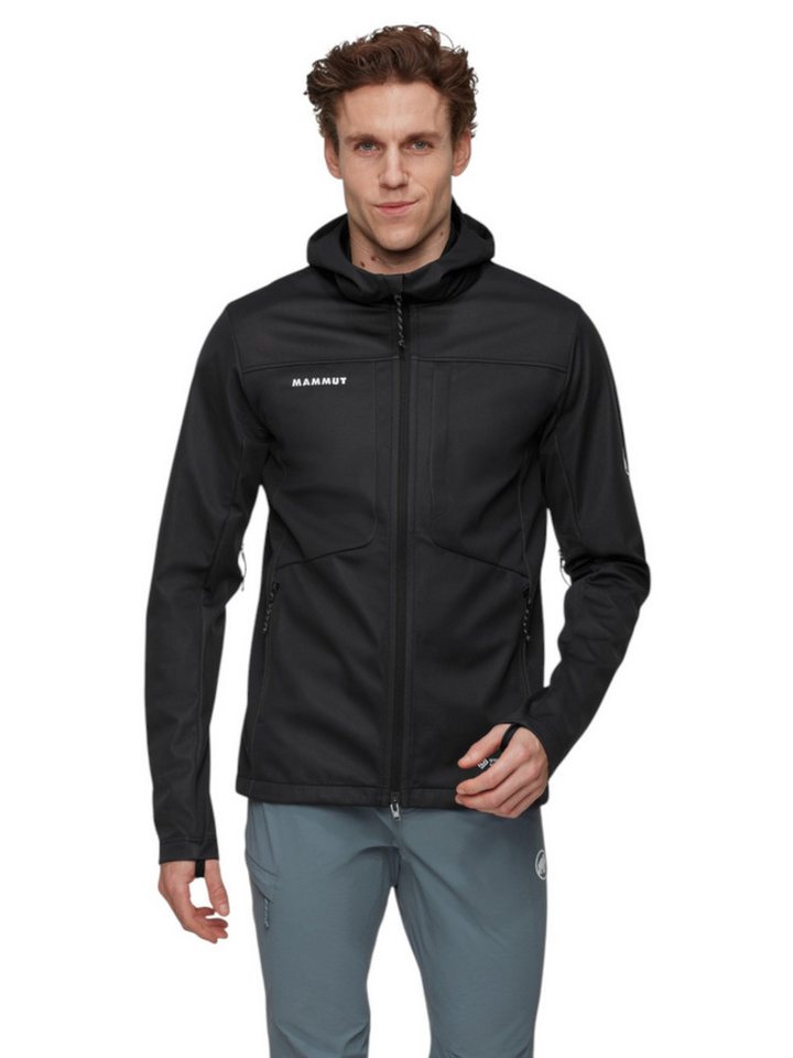 Mammut Softshelljacke Ultimate VIII SO Hooded 25 Years (winddicht) schwarz Herren von Mammut