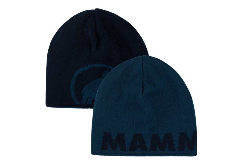Mammut Strickmütze Mammut Logo Beanie mit Wendemöglichkeit von Mammut