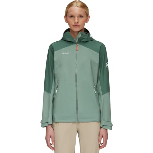 Mammut Women's Convey Tour HS Hooded Women Hardshell Jacket, Jade-Dark Jade, L von Mammut