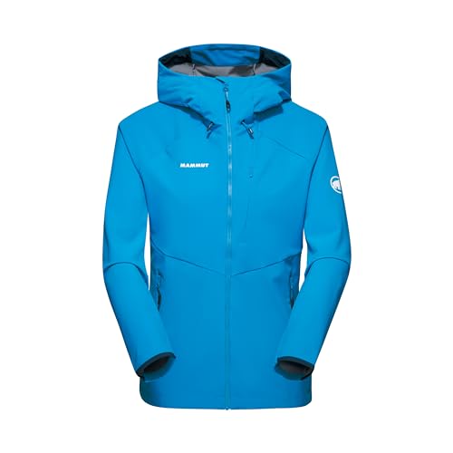 Mammut Damen Ultimate Comfort Hooded Women Softshell Jacket, Glacier Blue, L EU von Mammut