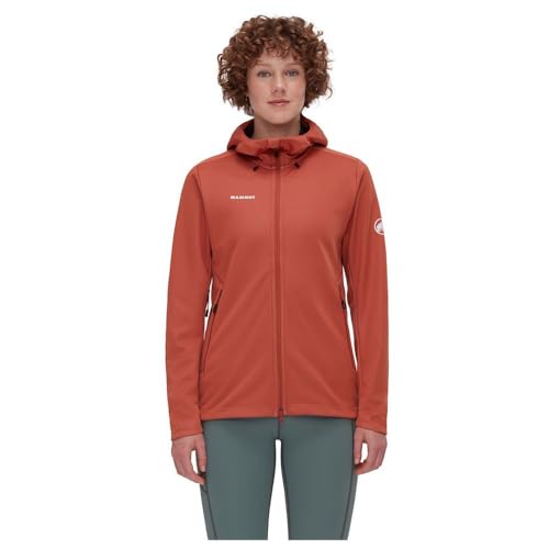 Mammut Women's Ultimate Vii So Hooded Women Softshell Jacket, Brick, L von Mammut