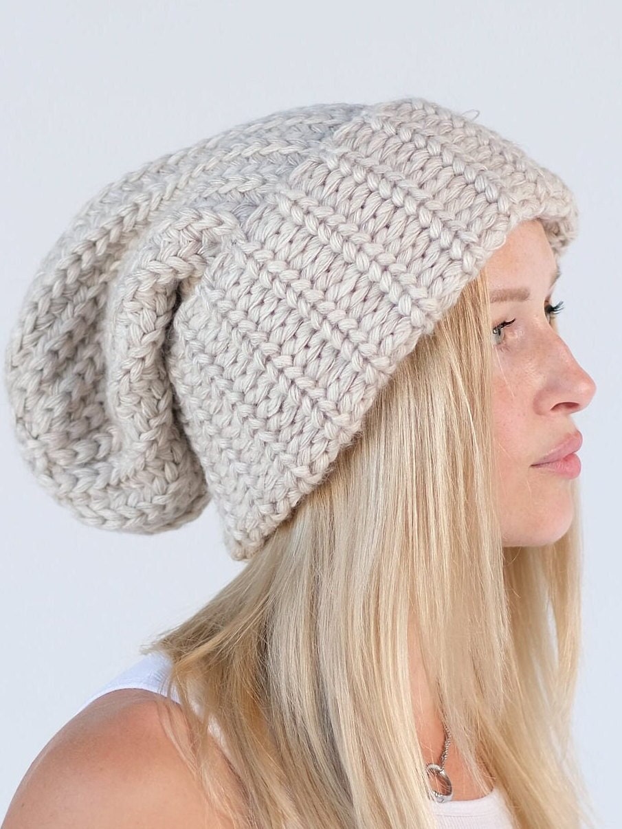 Slouchy Wintermütze Dreadmütze Oversized Mütze Für Dreadlocks Extra Große Wollmütze Frauen Hut Köpfe Beige Slouchy Wintermütze Dreadmütze Oversized Mütze Für Dreadlocks Extra Große Wollmütze Frauen Hut Köpfe Beige von MammyHug