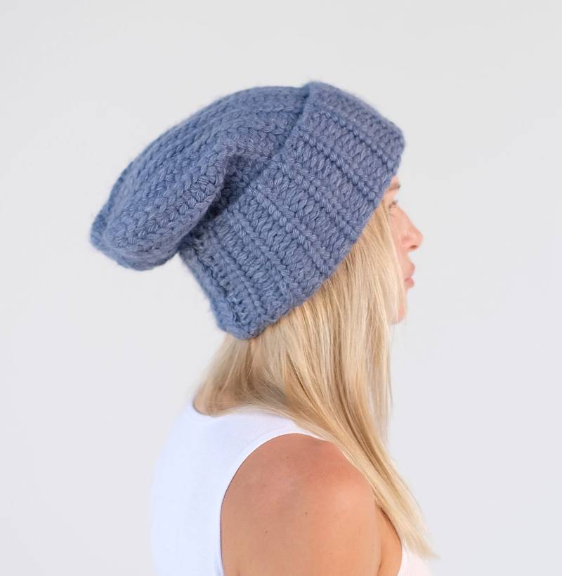 Super Slouchy Beanie Big Baggy Hut Winter Erwachsene Teen Mode Chunky Knit Strickmütze Große Männer Oversized Wintermütze Große von MammyHug