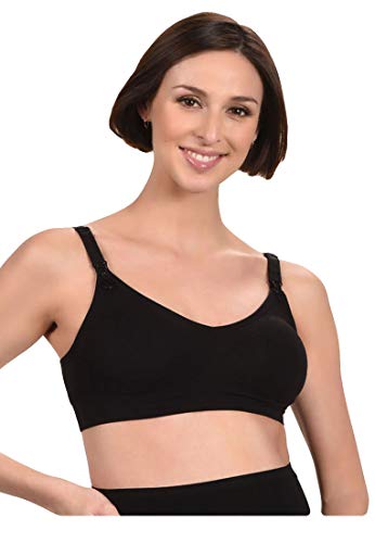 Mamsy Women's Triangle Breastfeedingbra Bra, Opaque, Schwarz, XXL/3XL von Mamsy