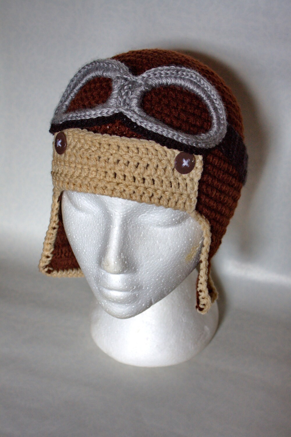 Flieger Bomber Hut Filght Googles Häkeln von MamzelleSemmele