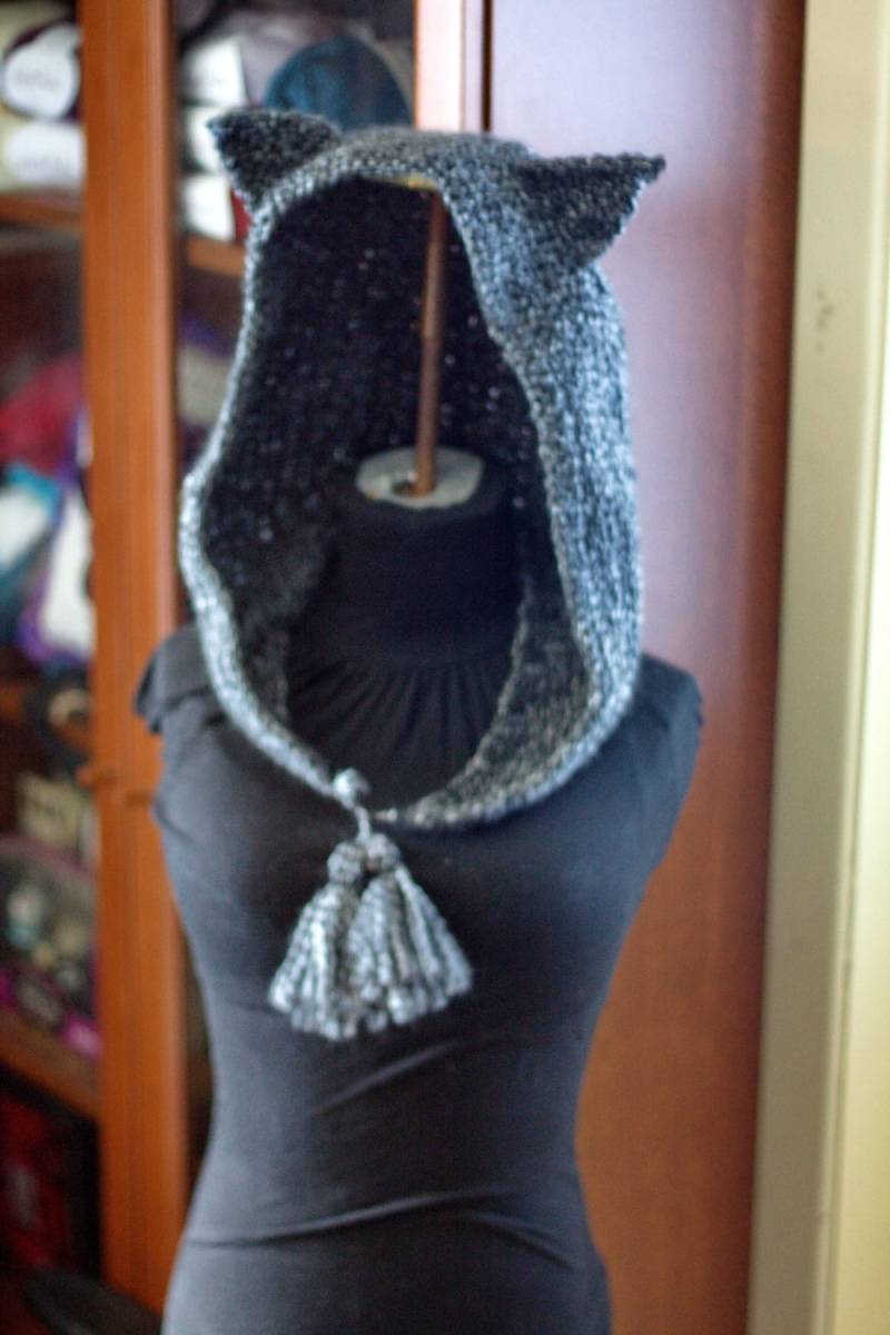 Katzen-Kapuzenmütze Gehäkelt Gestrickt von MamzelleSemmele