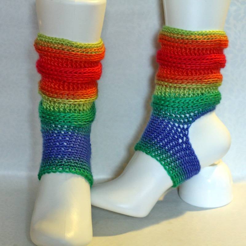 Yoga Socken Pilates Tanz Gradient Farbe Bein Wärmer Ahimsa von MamzelleSemmele