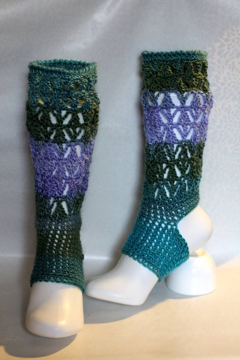 Yoga Socken Pilates Tanz Gradient Farbe Bein Wärmer Namaste von MamzelleSemmele