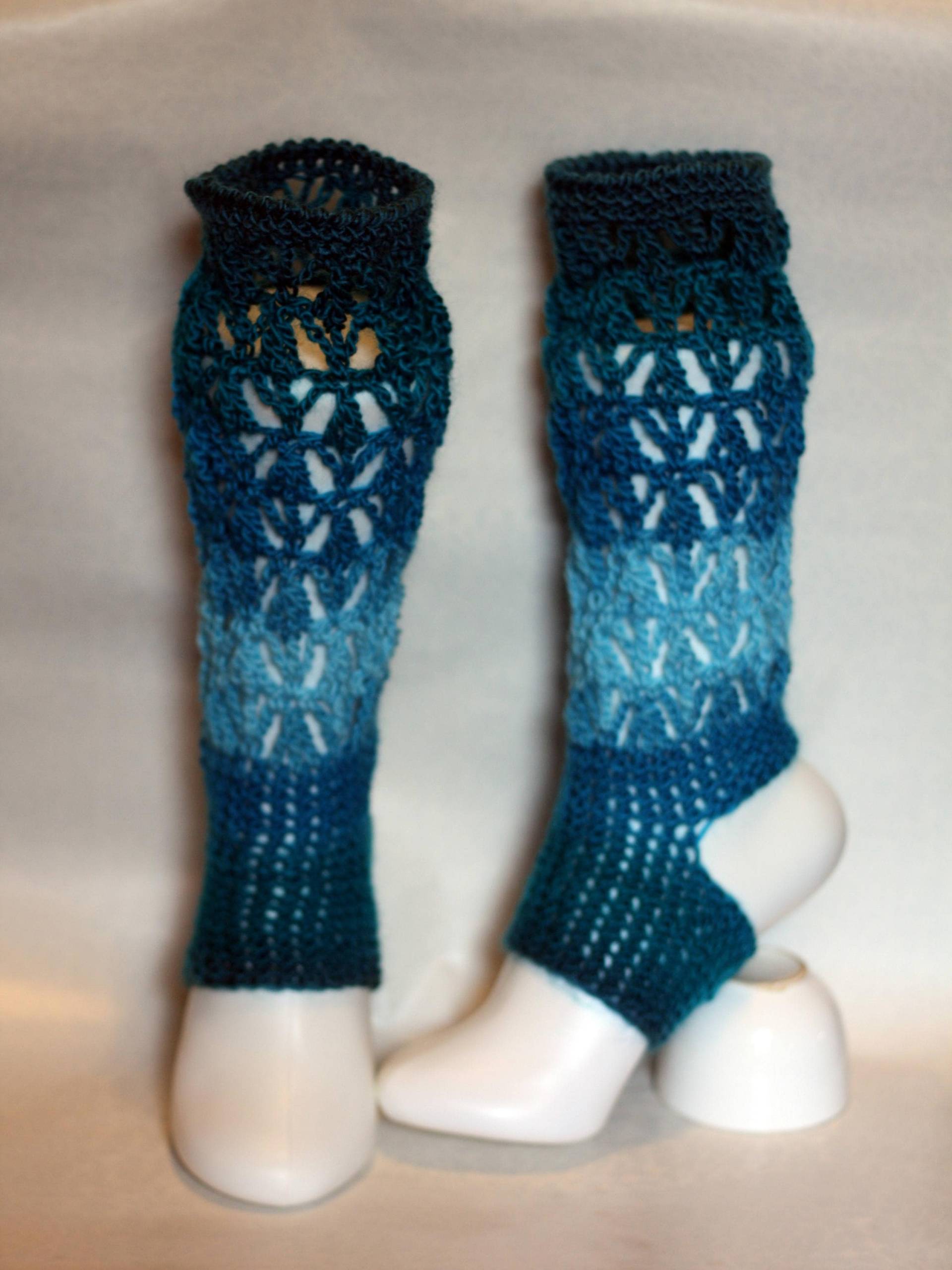 Yoga Socken Pilates Tanz Gradient Farbe Bein Wärmer Namaste von MamzelleSemmele