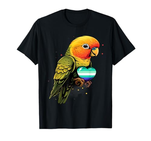 Parrot LGBT Heart MLM Pride MLM-Flagge Schwule Flagge für Männer T-Shirt Parrot LGBT Heart MLM Pride MLM-Flagge Schwule Flagge für Männer T-Shirt von Man Loving Gay Male Flag LGBT MLM Flag