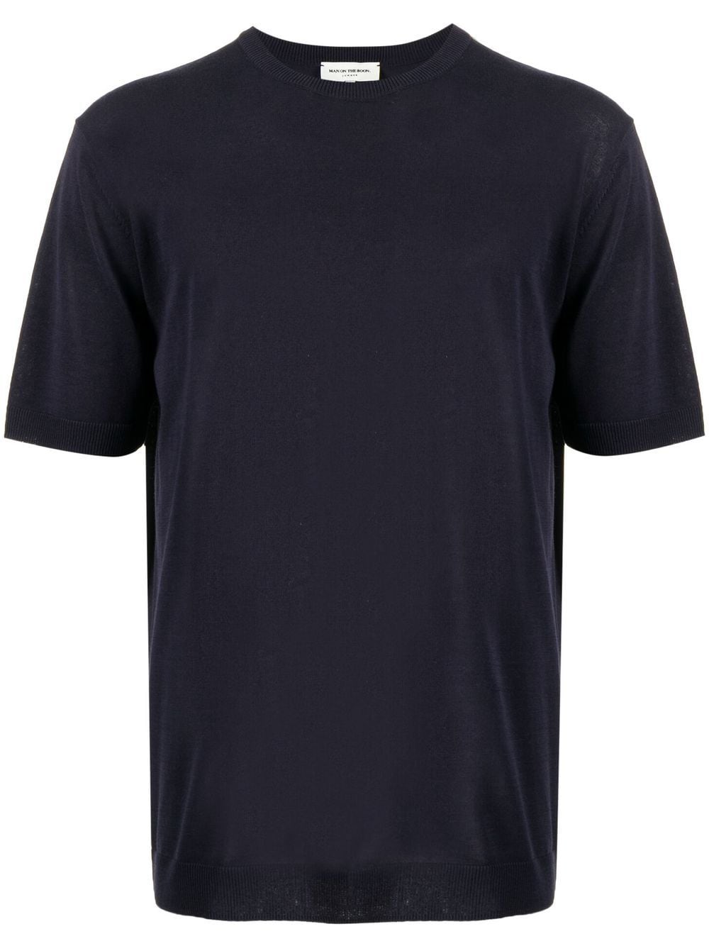 Man On The Boon. T-Shirt mit rundem Ausschnitt - Blau von Man On The Boon.