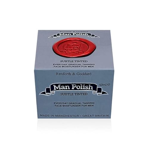 Man Polish Dezent getönt – Premium-Gesichtsfeuchtigkeitscreme mit allmählicher Selbstbräunung für Männer, 50 ml Man Polish Dezent getönt – Premium-Gesichtsfeuchtigkeitscreme mit allmählicher Selbstbräunung für Männer, 50 ml von Man Polish