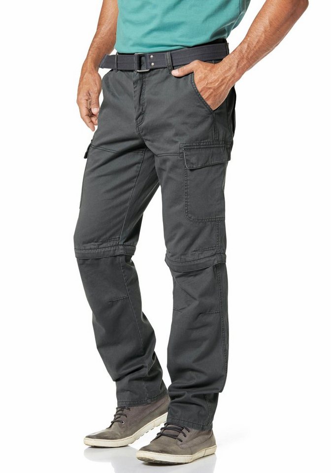 Man's World Cargohose (Set, mit Gürtel) mit Zip-Off Funktion von Man's World