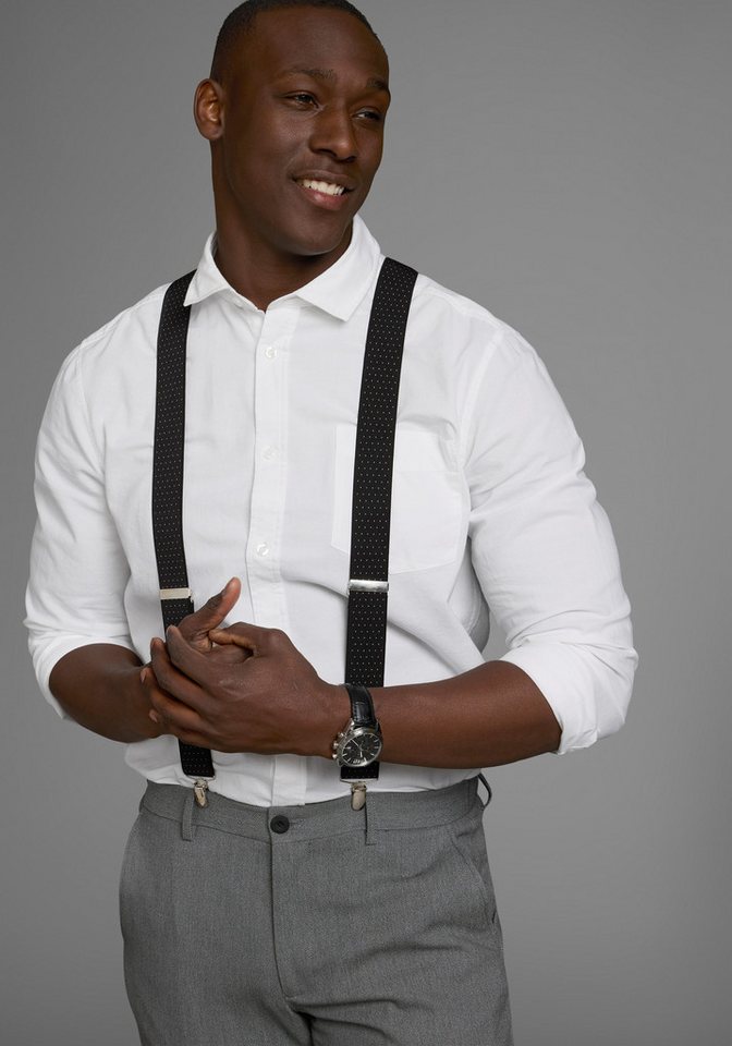 Man's World Hosenträger in bequemer Breite & extra Länge bis 130cm - neue Farbe jeansblau von Man's World