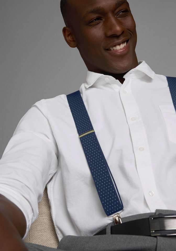 Man's World Hosenträger in bequemer Breite & extra Länge bis 130cm - neue Farbe jeansblau von Man's World