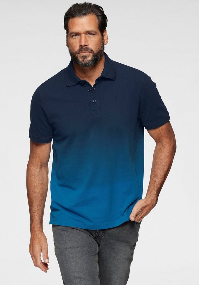 Man's World Poloshirt mit Farbverlauf von Man's World