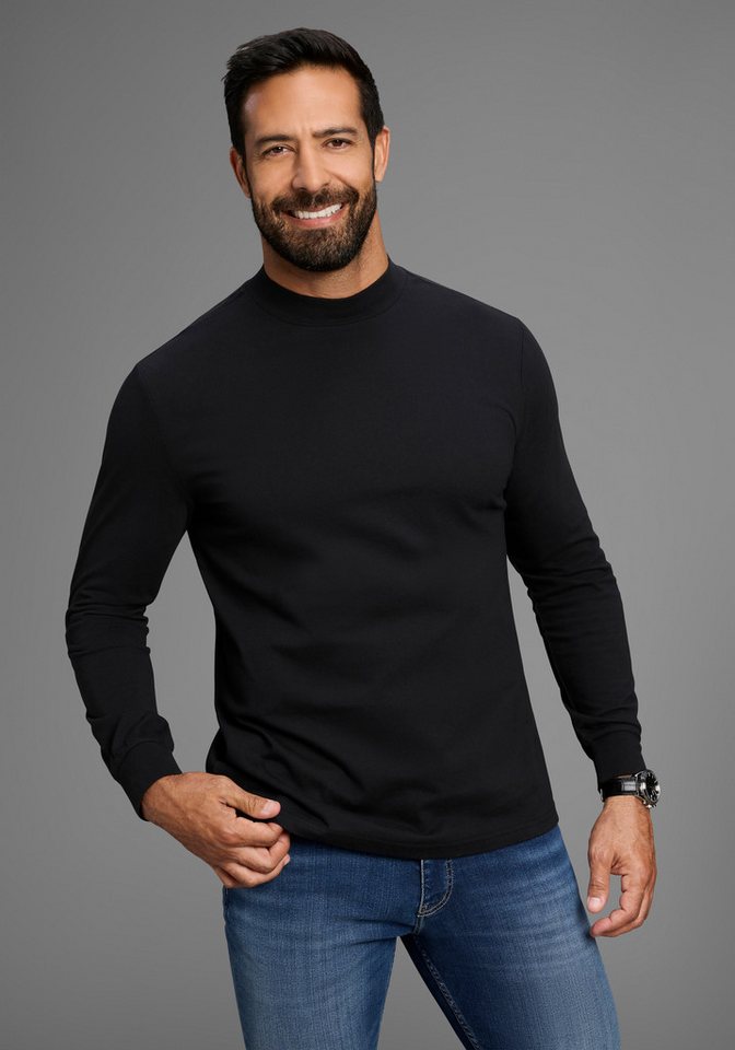 Man's World Stehkragenshirt Neue Kollektion! mit Bündchen von Man's World