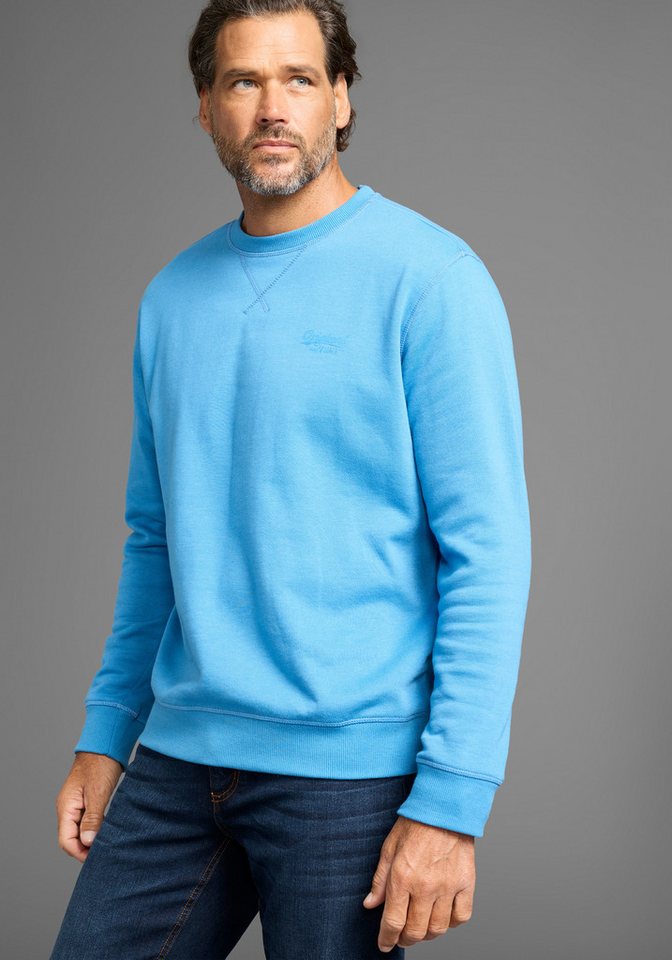 Man's World Sweatshirt Langarm, Basic-Stil, unifarben, Rundhalsausschnitt von Man's World