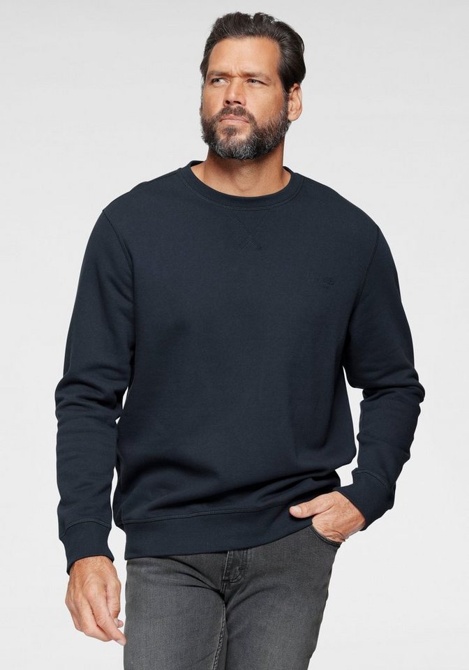 Man's World Sweatshirt Langarm, Basic-Stil, unifarben, Rundhalsausschnitt von Man's World