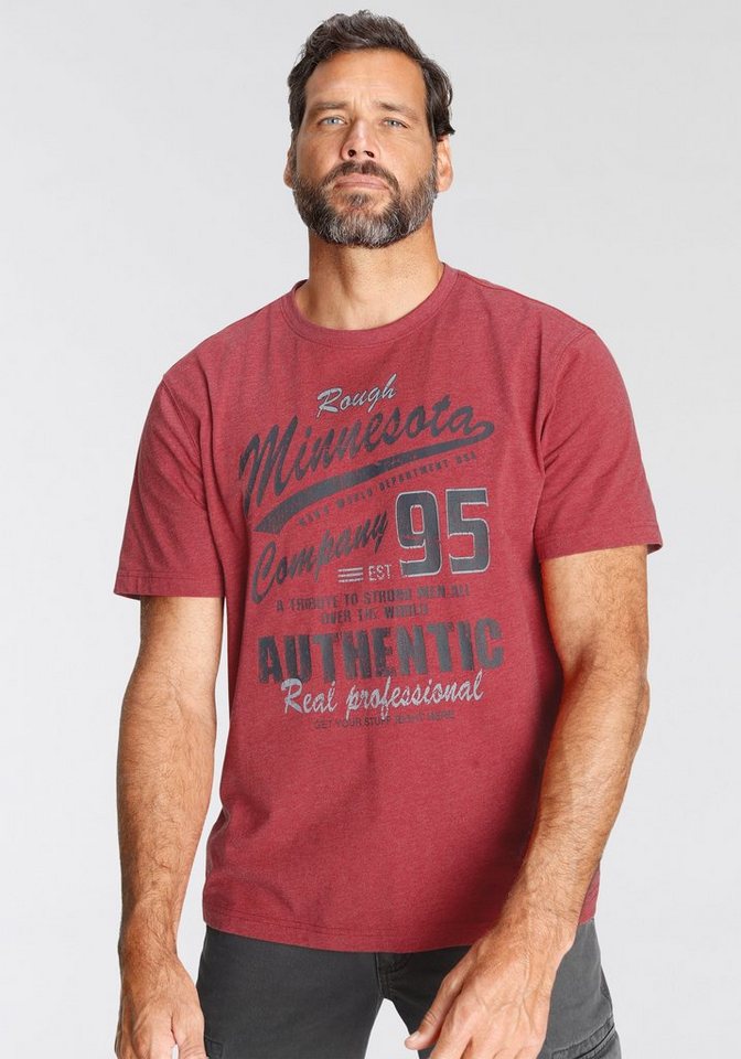 Man's World T-Shirt mit Print in Vintage Optik von Man's World