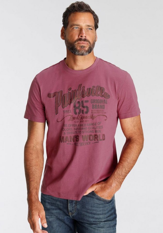 Man's World T-Shirt mit Print von Man's World