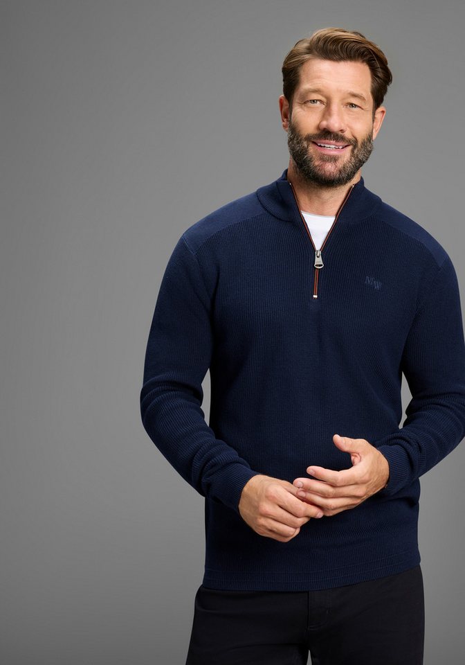 Man's World Troyer Neue Kollektion ! mit kontrastfarbigen Reissverschluß von Man's World
