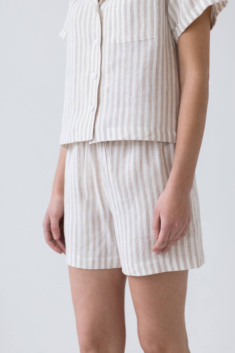 Versandfertig/Leinen Relaxed Fit Shorts/ Mits von ManInTheStudio