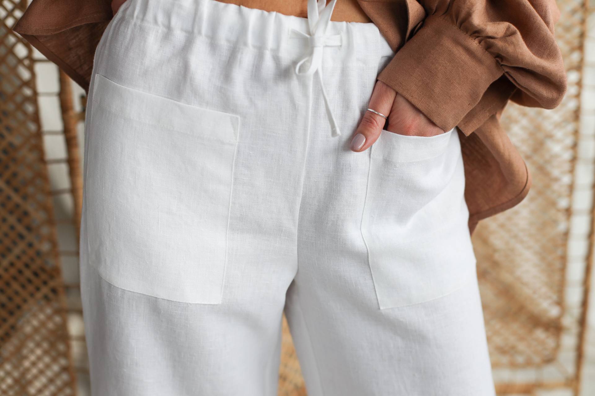 Versandfertig/Leinenhose/Weiche Leinen Caprihose/Maninthestudio von ManInTheStudio