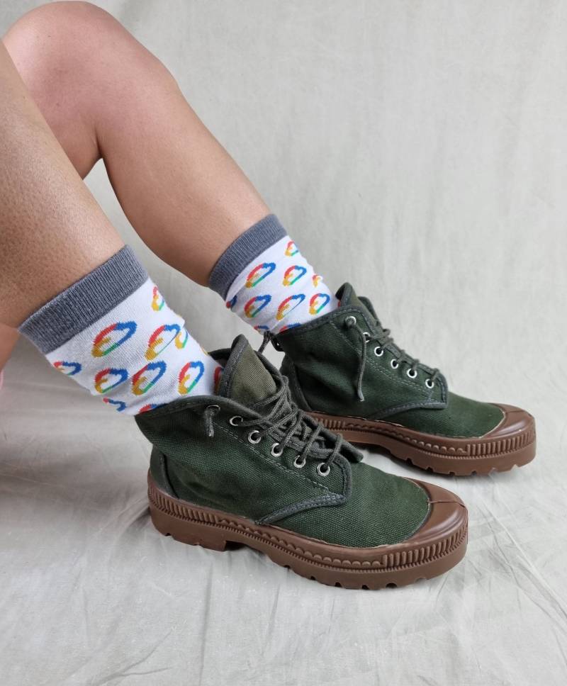90Er Deadstock Armee-Grüne Schnür-Platform Canvas Ankle Boots Chunky Sneakers, 90S Olive Robuste Boots, Eur 37 Uk 4 Us 6 90Er Deadstock Armee-Grüne Schnür-Platform Canvas Ankle Boots Chunky Sneakers, 90S Olive Robuste Boots, Eur 37 Uk 4 Us 6 von ManOWarVintageAttire